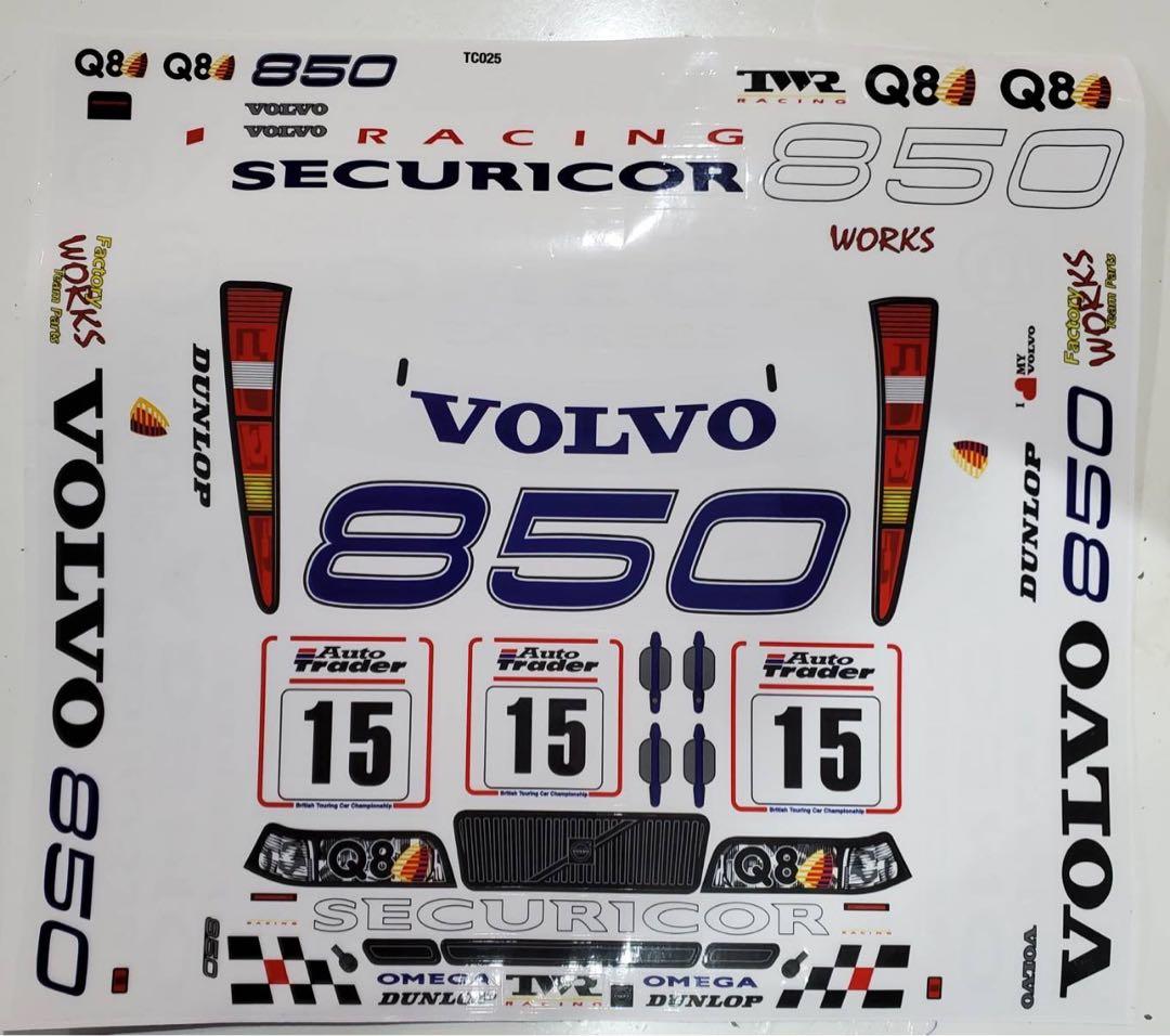 値下げ！ラジコン1/10ボディ　ボルボ850 エステート　黄色　新品　塗装済み。