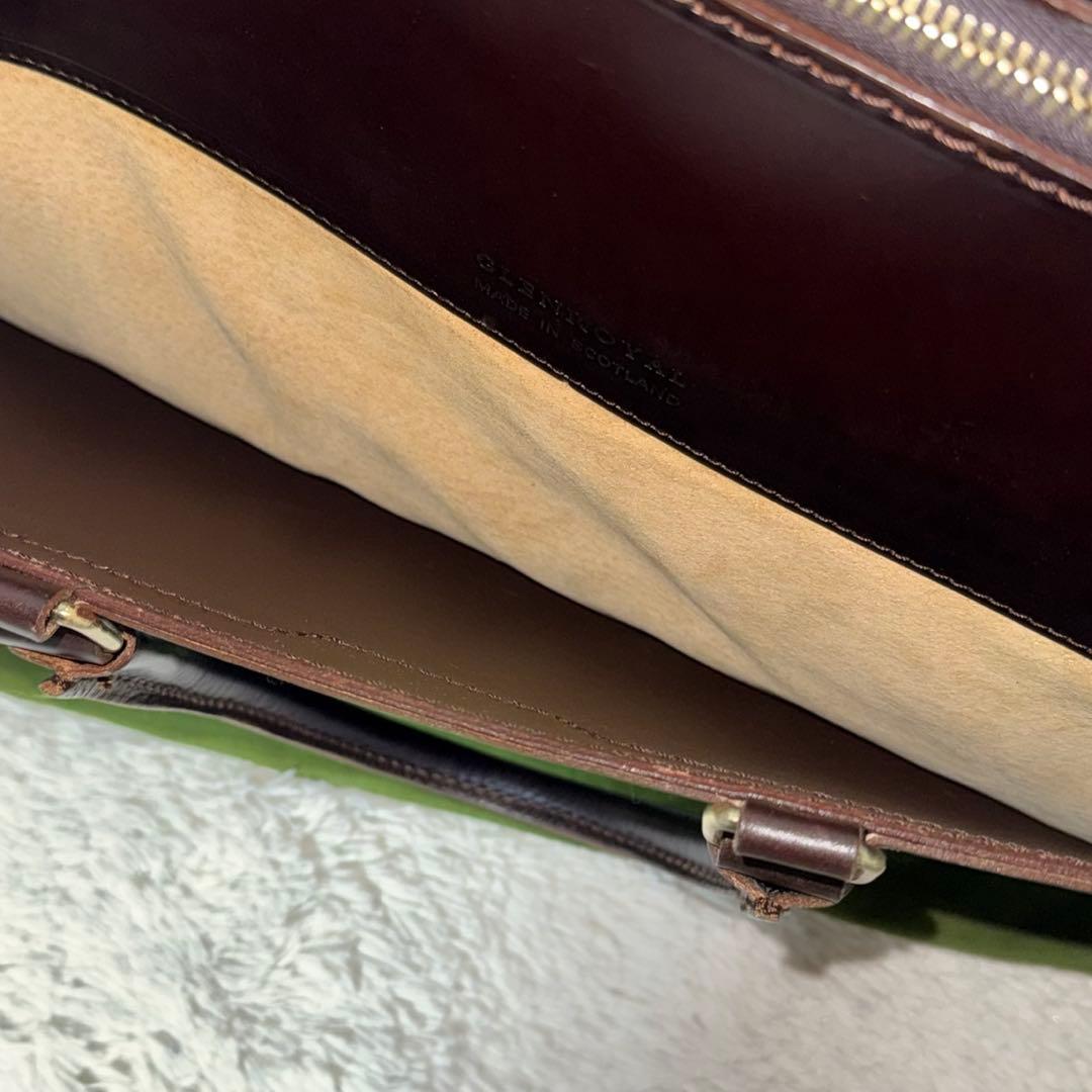 ⭐️未使用級⭐️ GLEN ブリーフケース　ブライドルレザー　ブラウン