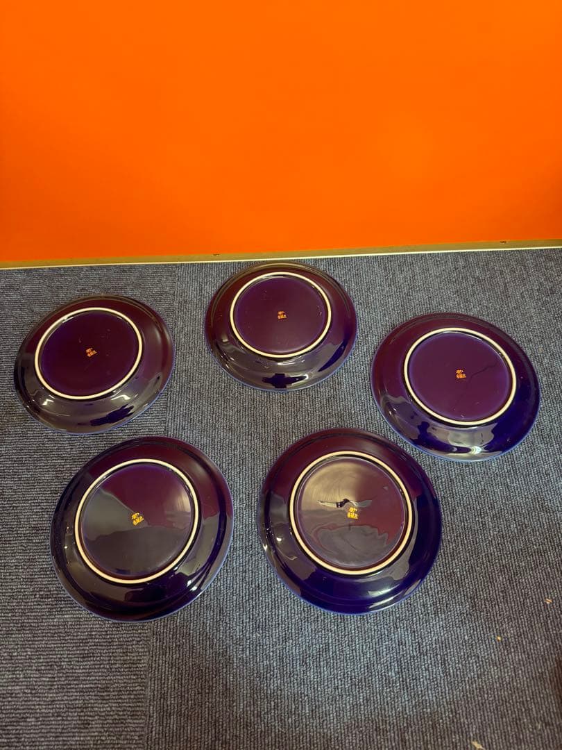 1960  香蘭社　金彩　皿　5客