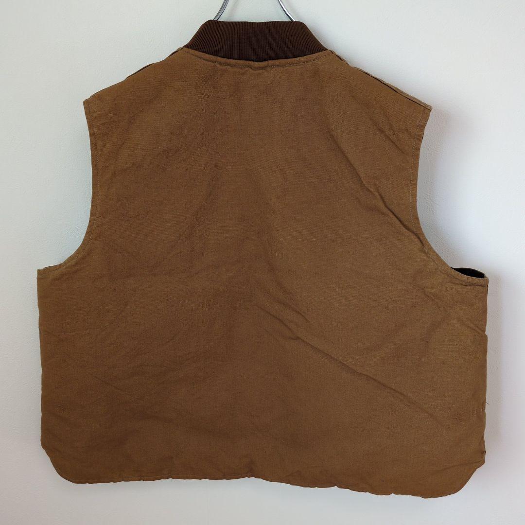G1【US輸入】Carhartt　ベストジャケット【メンズ3XL相当】ベージュ