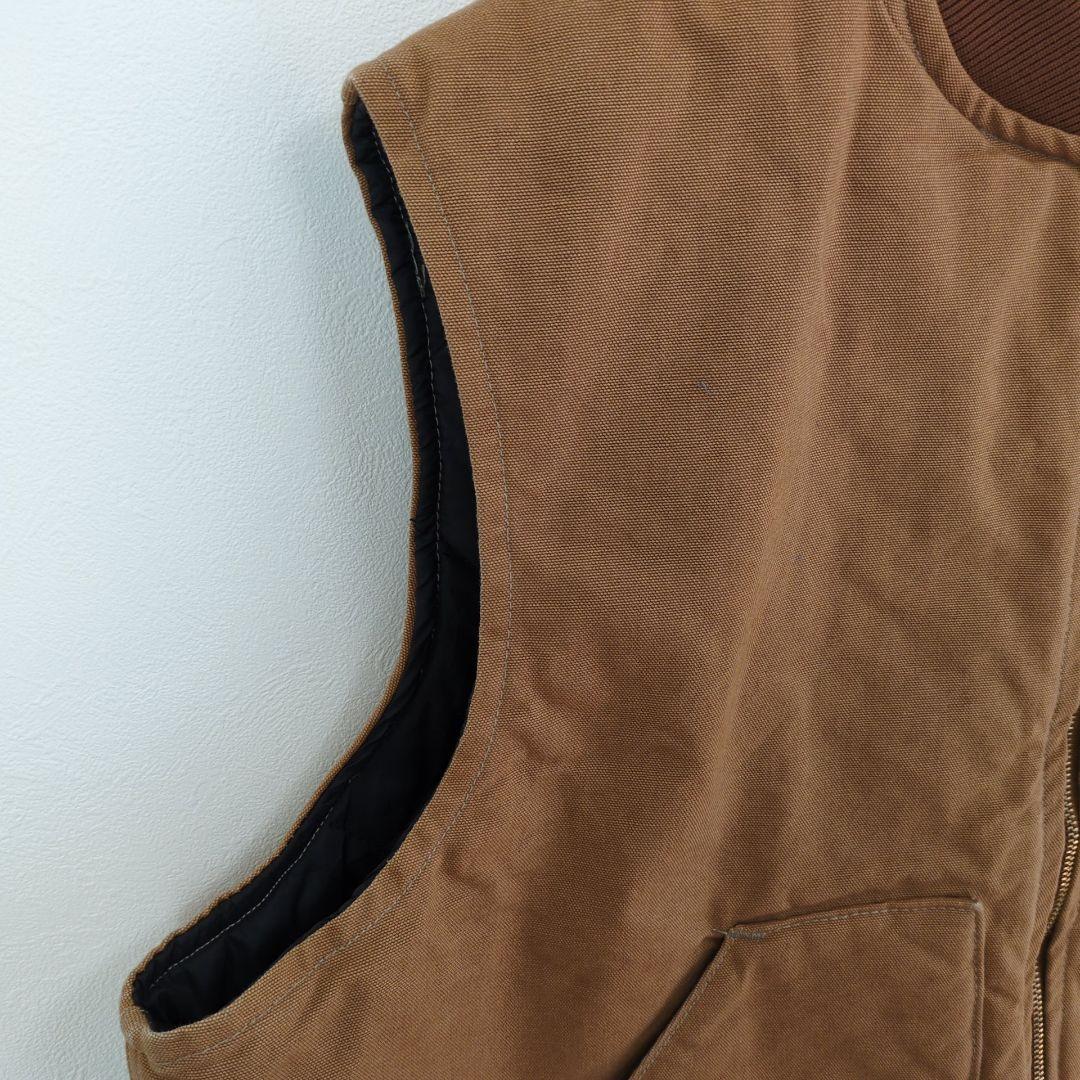 G1【US輸入】Carhartt　ベストジャケット【メンズ3XL相当】ベージュ
