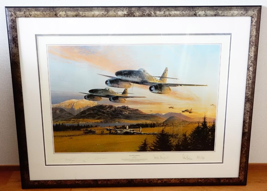 Me262 帰還する第４４戦闘団　ガーランド中将　自筆サイン入り405/1000