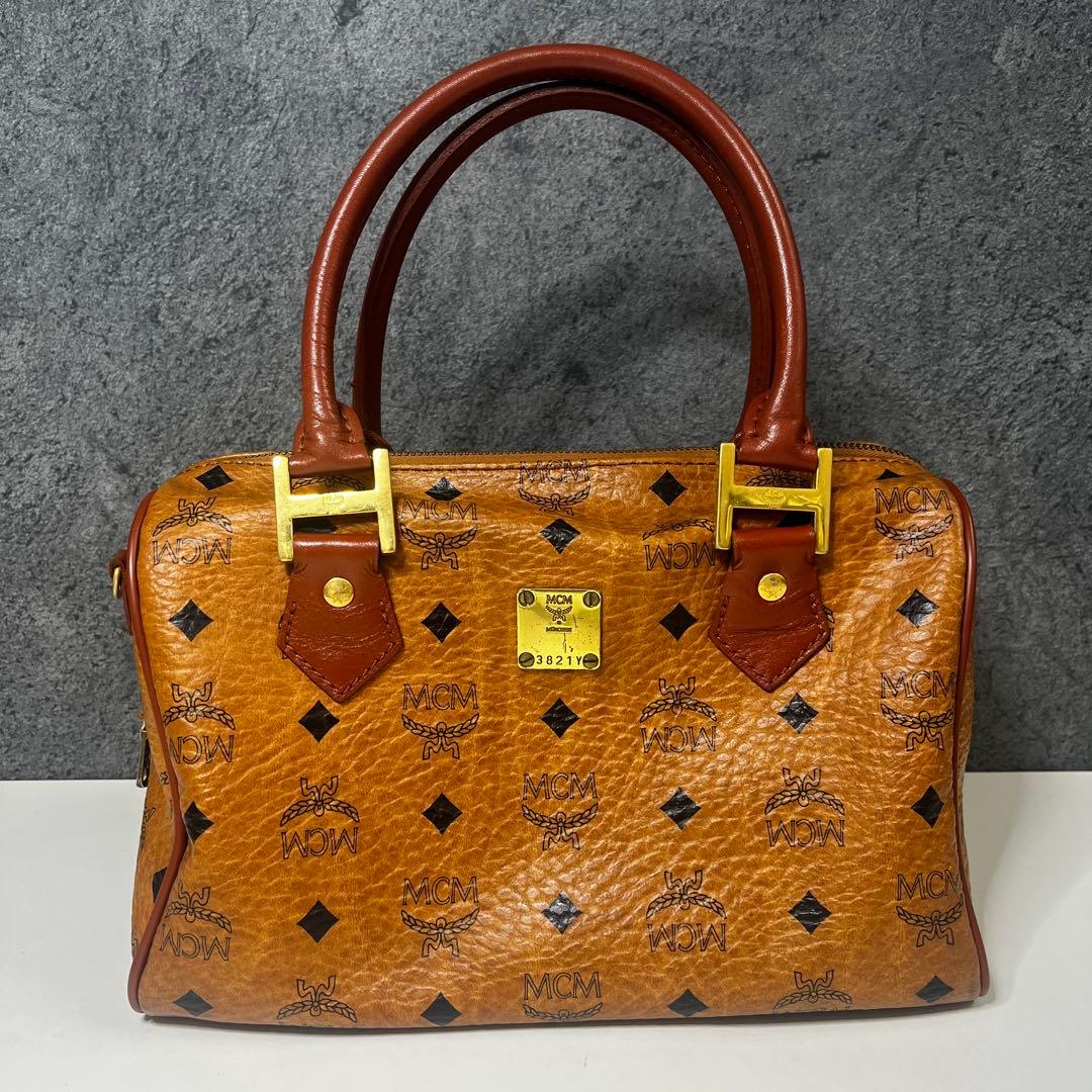 MCM ハンドバッグ ミニボストン ヴィセトス ブラウン 長財布セット