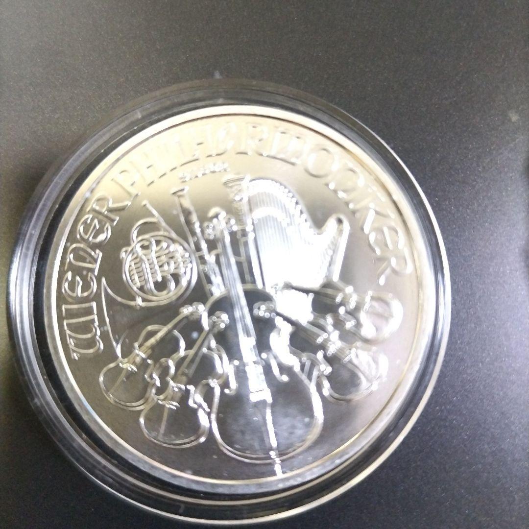 純銀　オーストリア 音楽銀貨 1オンス 1.50ユーロ キズあり