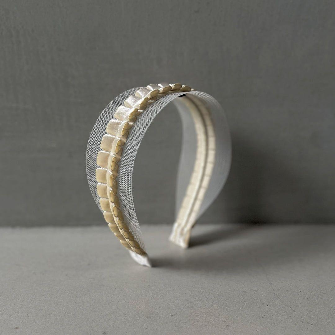 【millinery mino】Frill ribbon Headband