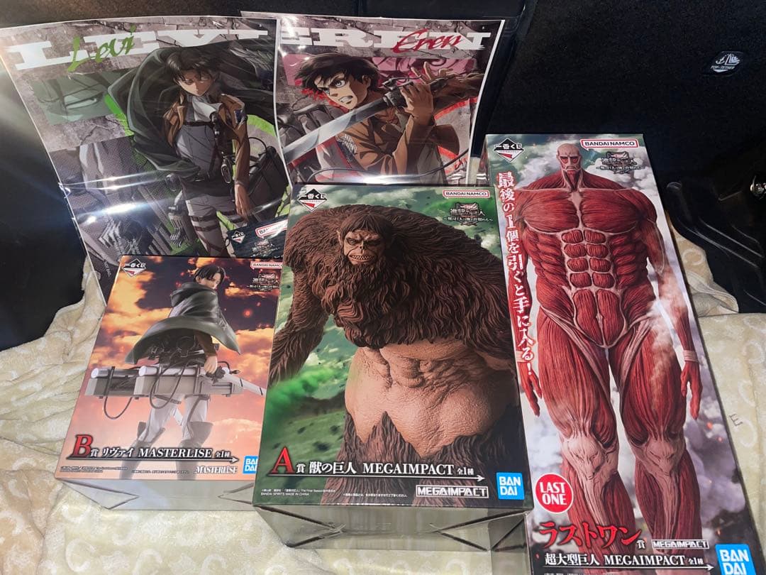進撃の巨人　A賞　B賞　ラストワン賞　フィギュア コンプリートSET オマケ付き