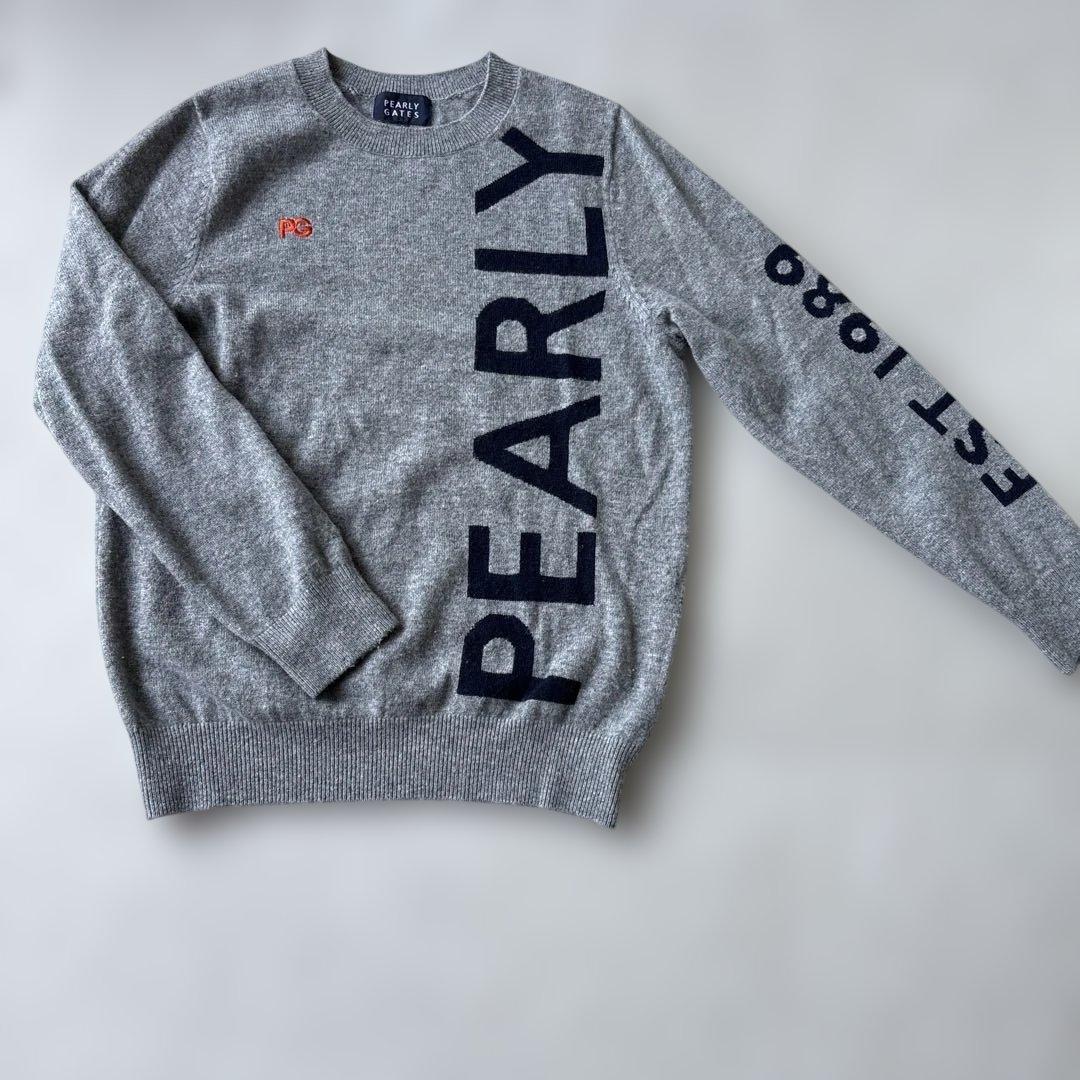 PEARLY GATES カシミヤグレー セーター