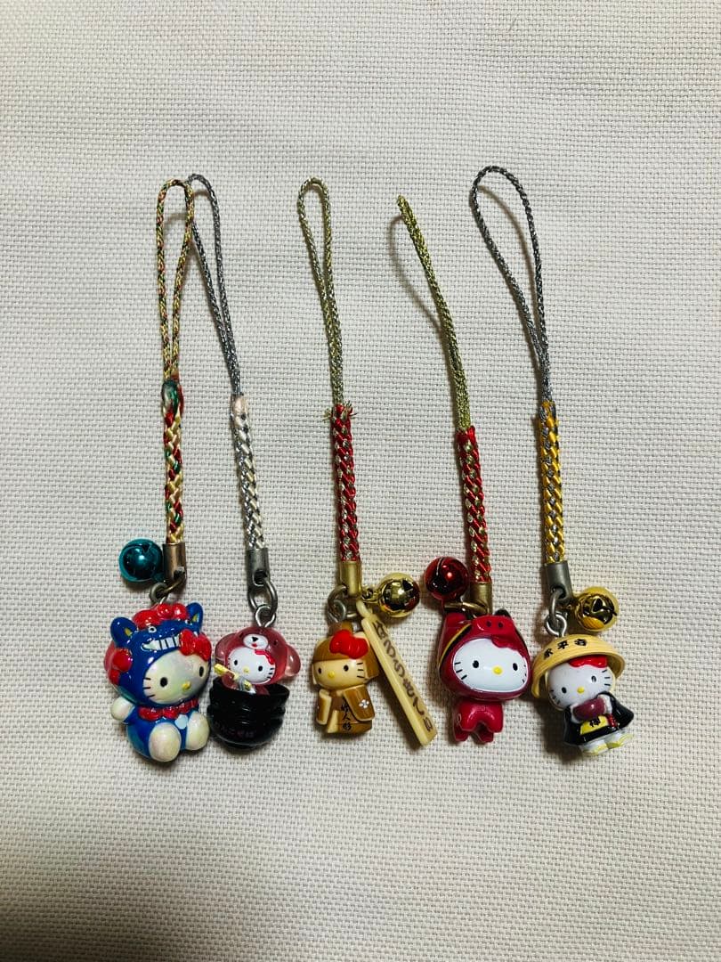 ハローキティ ご当地限定根付けストラップ 25個セット