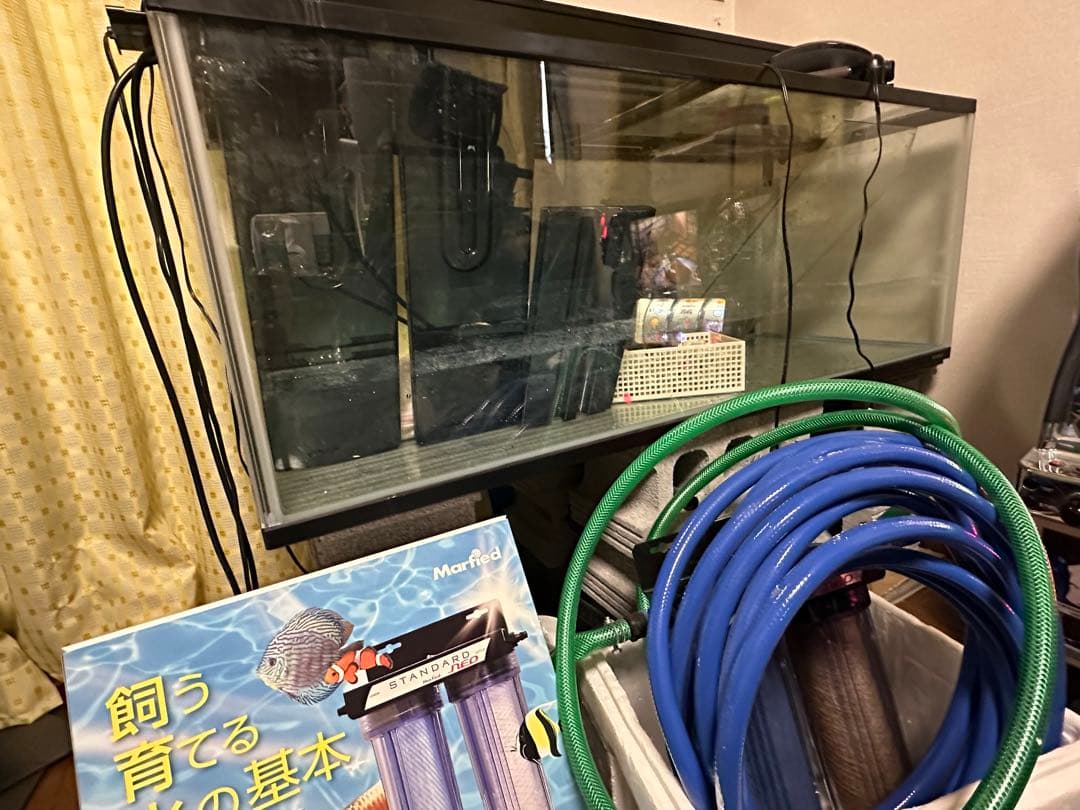 水槽(120×45×45)一式　マーフィード、pHモニターセット