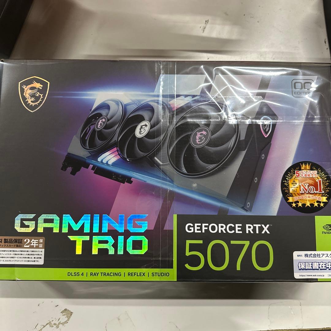 新品　MSI RTX 5070 12G Gaming Trio OC