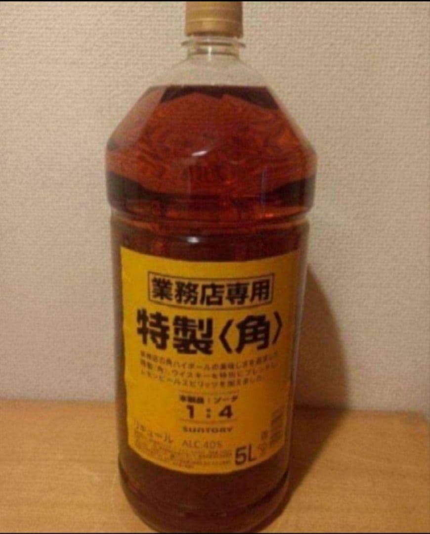 10/21限定値SUNTORY 業務用 特製〈角〉 5L 40%