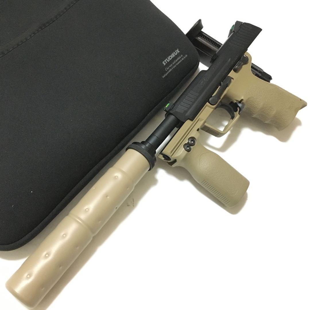 【消音カスタム!!】 東京マルイ HK45 ガスガン 固定スライド セット!!