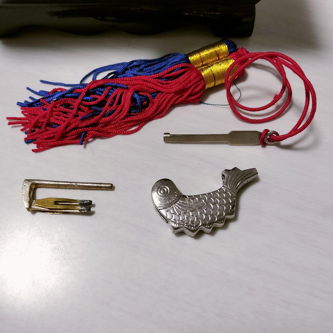 韓国伝統工芸　宝石箱　オルゴール　ジュエリーボックス　玉手箱　南京錠　嫁入り道具