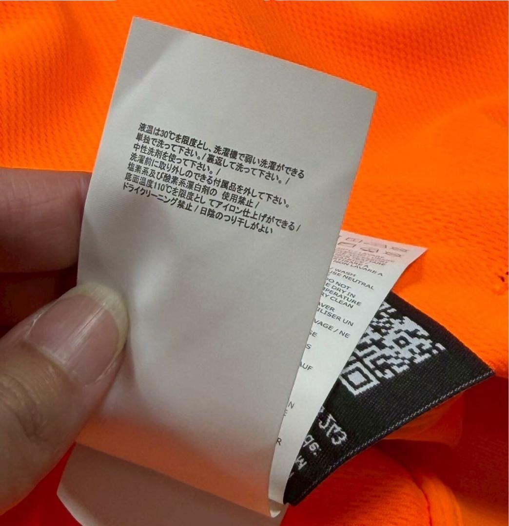 ストーンアイランド ソフトシェル ジップアップパーカー 蛍光オレンジ M