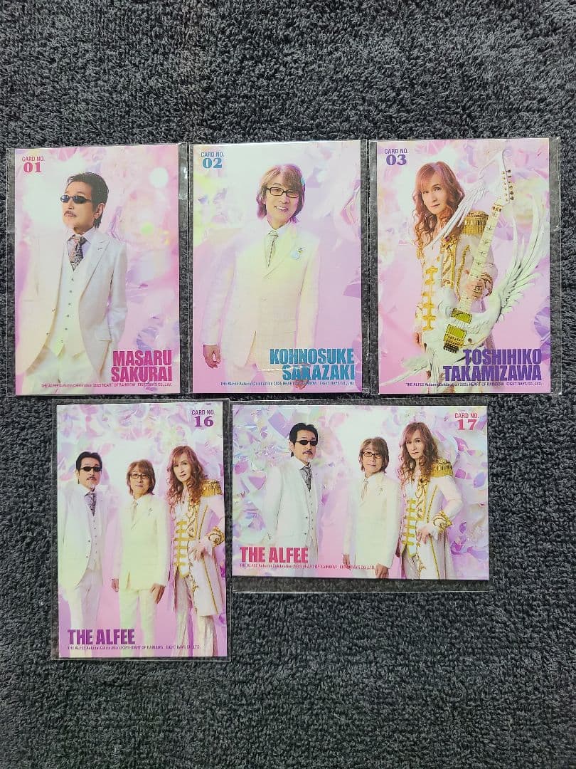 THEALFEE 2025秋 トレカ5枚 1.2.3.16.17 高見沢坂崎桜井