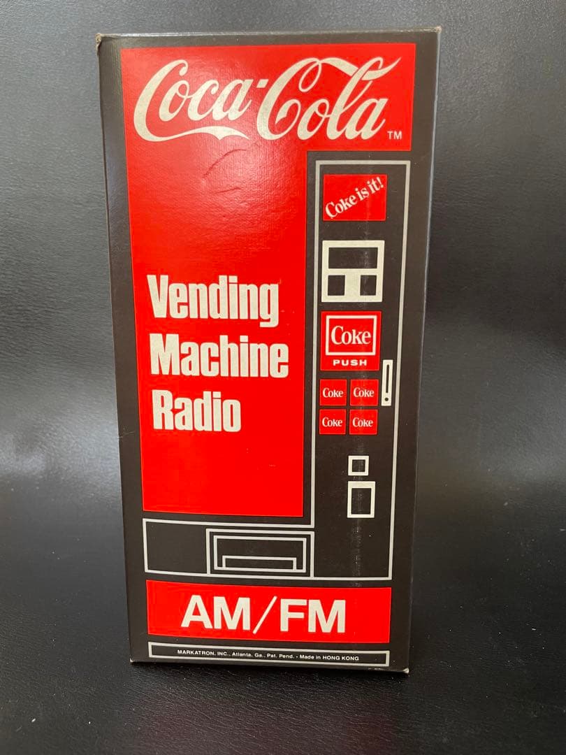 コカコーラ　Coca-Cola 自動販売機型　AM/FMラジオ　箱付き