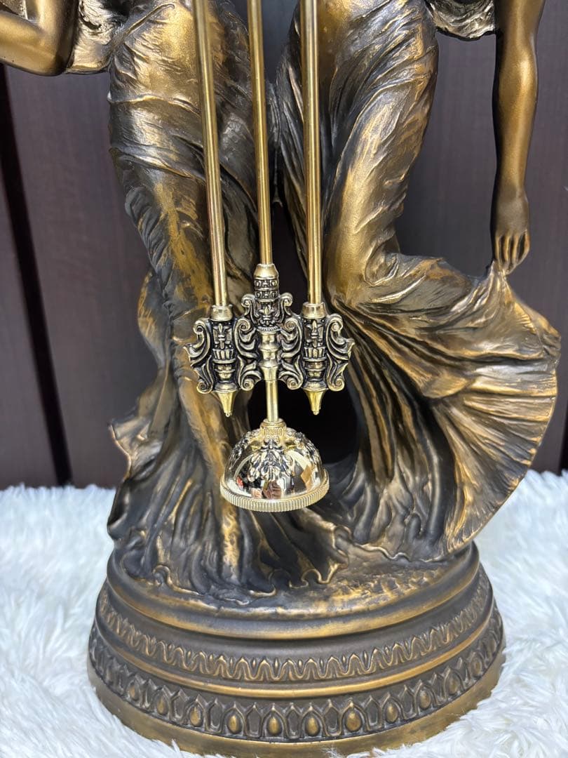 CITIZEN 時計 アンティーク 女性像 置き時計 振り子時計