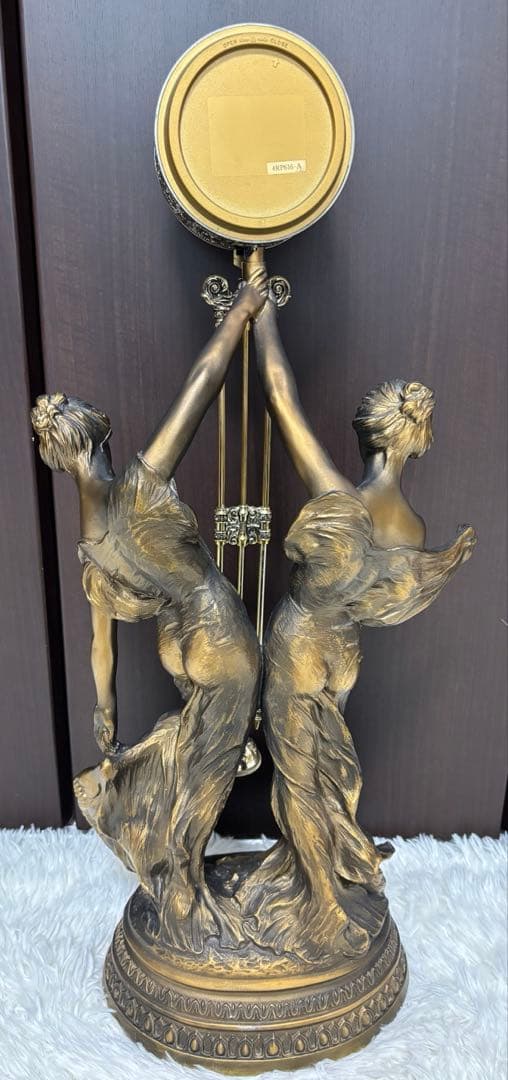 CITIZEN 時計 アンティーク 女性像 置き時計 振り子時計