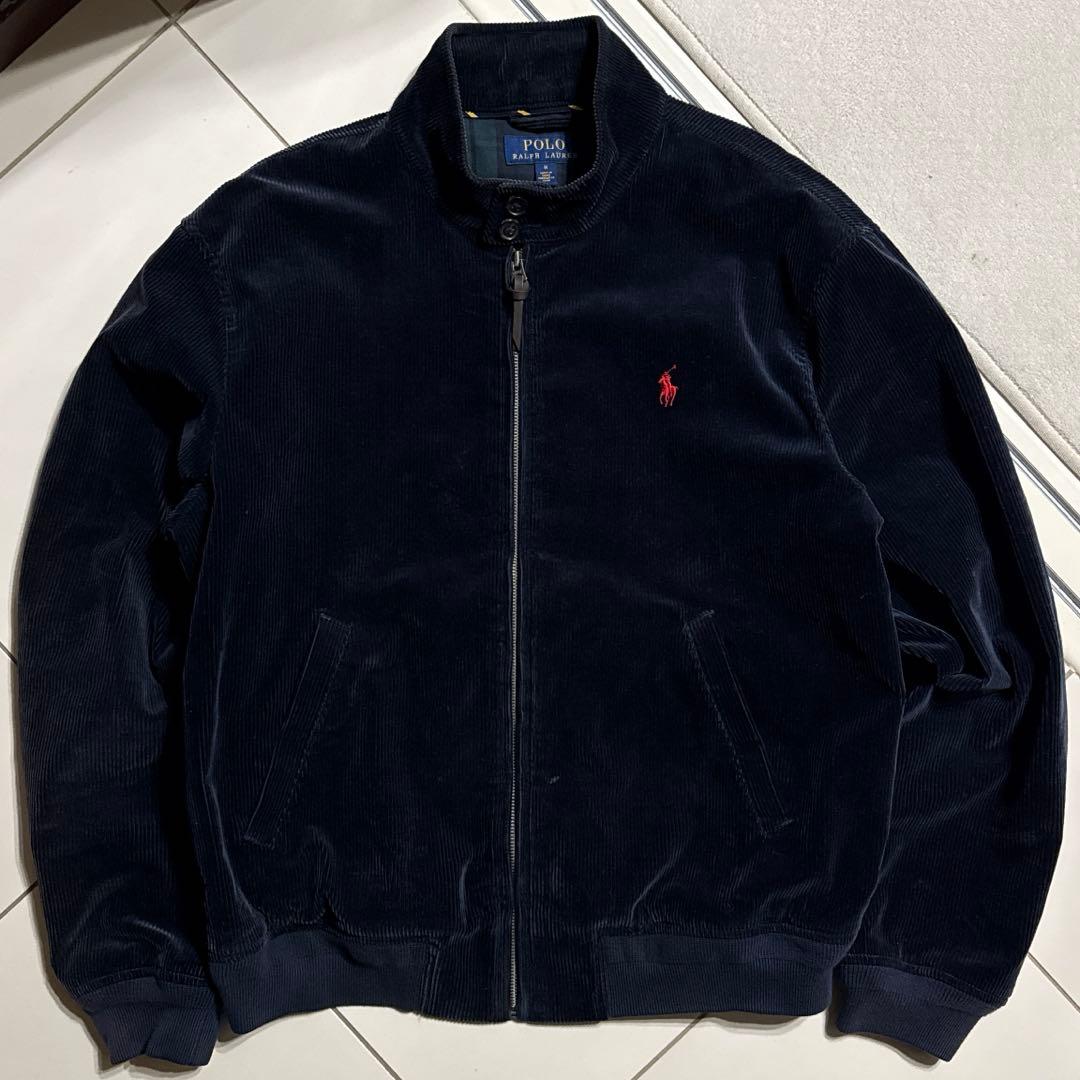 ポロラルフローレン ハリントンジャケット コーデュロイ Mサイズ ネイビー