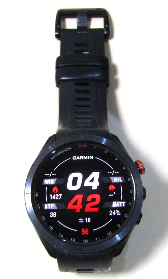 中古 ガーミン アプローチ S70 ブラック 47mm