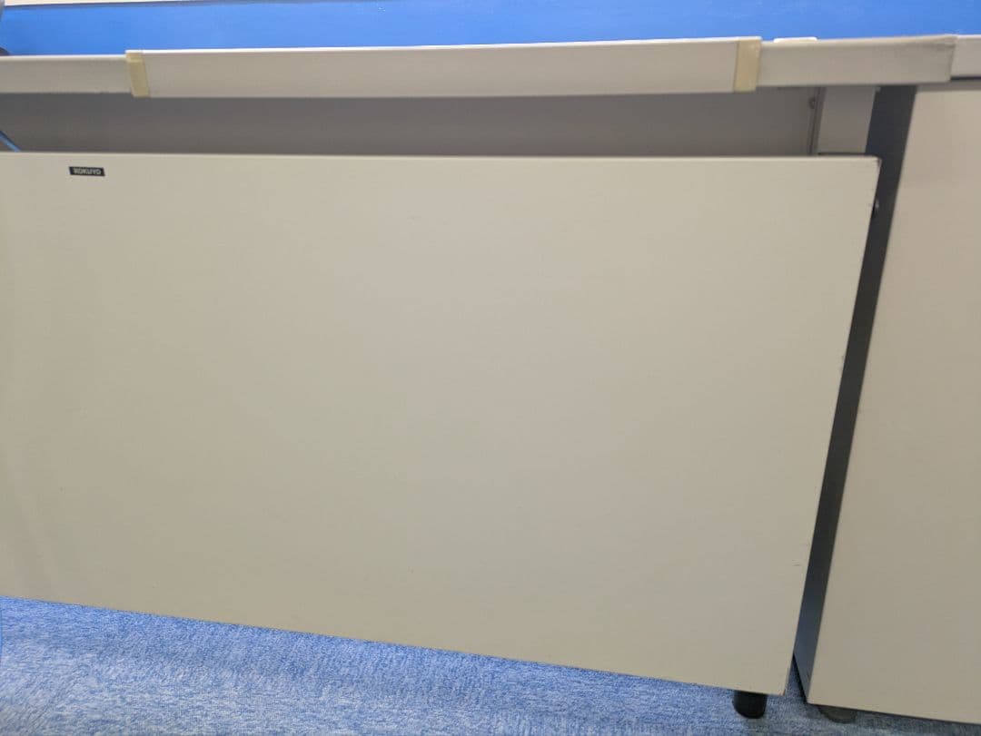 【愛知引取り限定】スチールデスク&引き出し&椅子セット