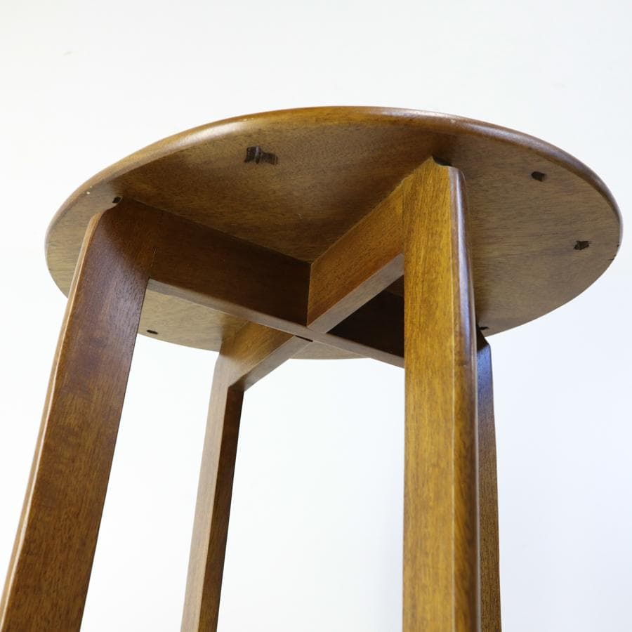 オールドメゾン 葡萄園 小卓 古装艶消し サイドテーブル マホガニー無垢材