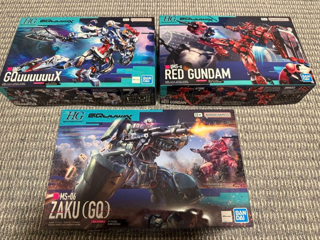 ZAKU (GO) & RED GUNDAM 白いガンダム3体セット