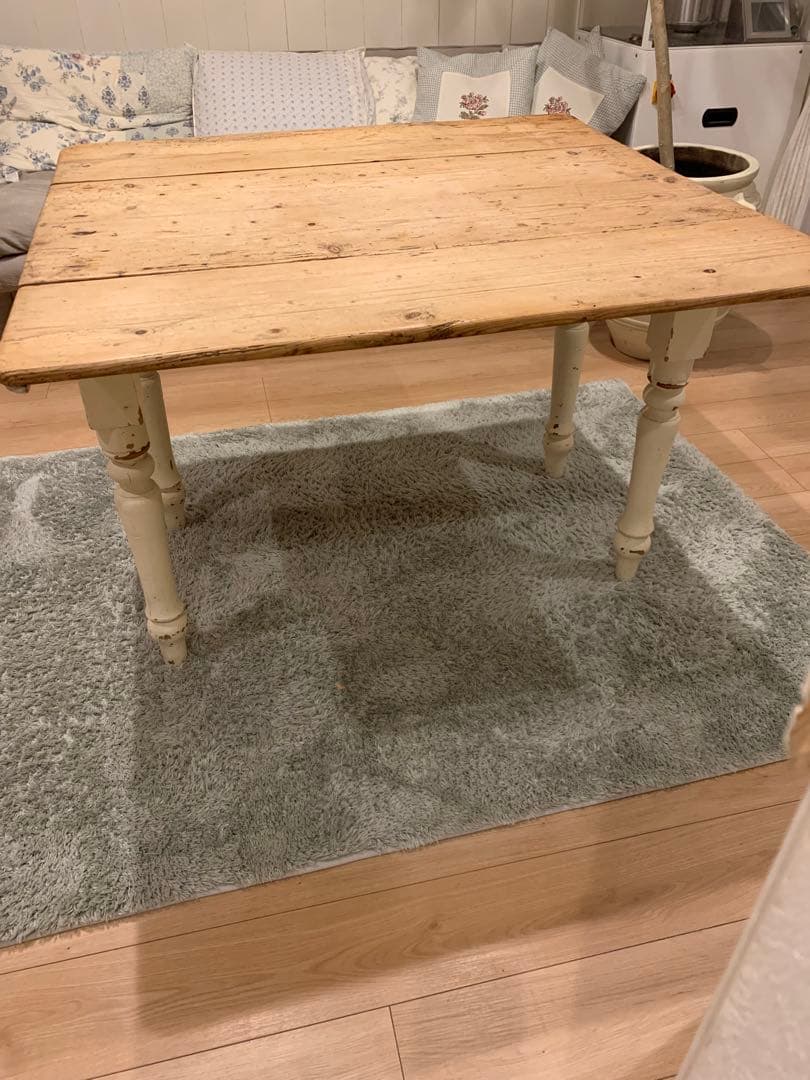 アンティーク　パイン材　バタフライテーブル