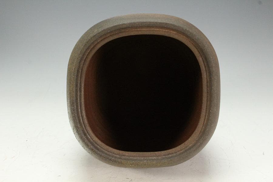 古美術 古備前 胴張 水指 塗蓋 時代物 良箱 茶道具(K-XA784)