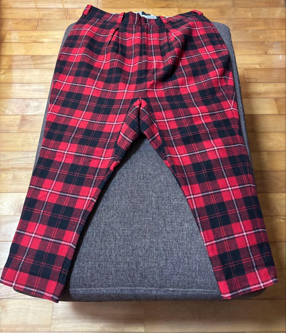 PHENOMENON フェノメノン 赤黒チェック サルエルパンツ
