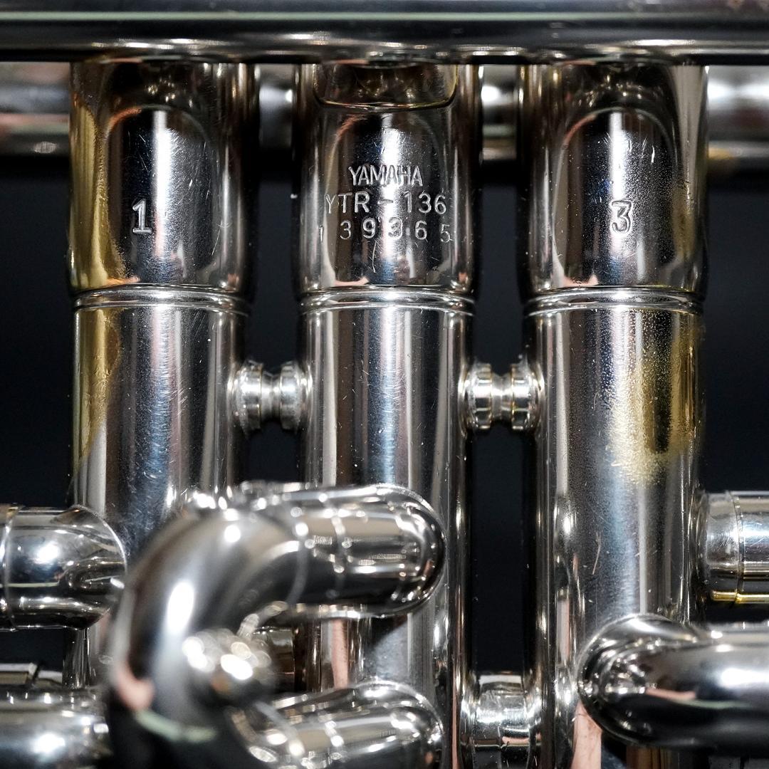 【人気入門モデル】YAMAHAトランペット YTR136／マウスピース／ケース