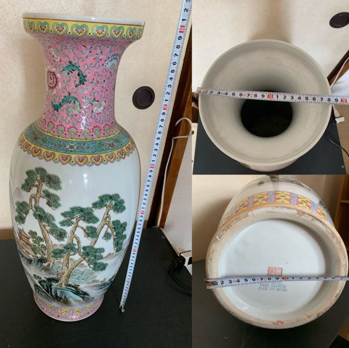 花瓶 中国美術　景徳鎮製　年代物