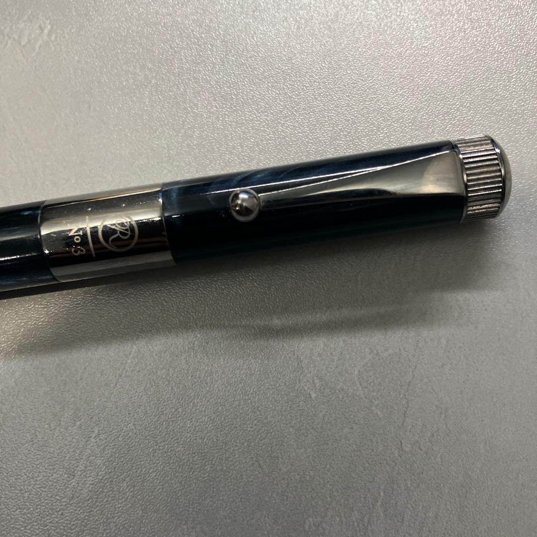 伊東屋 ロメオNo,3 イタリアンブルー 太軸 ボールペン