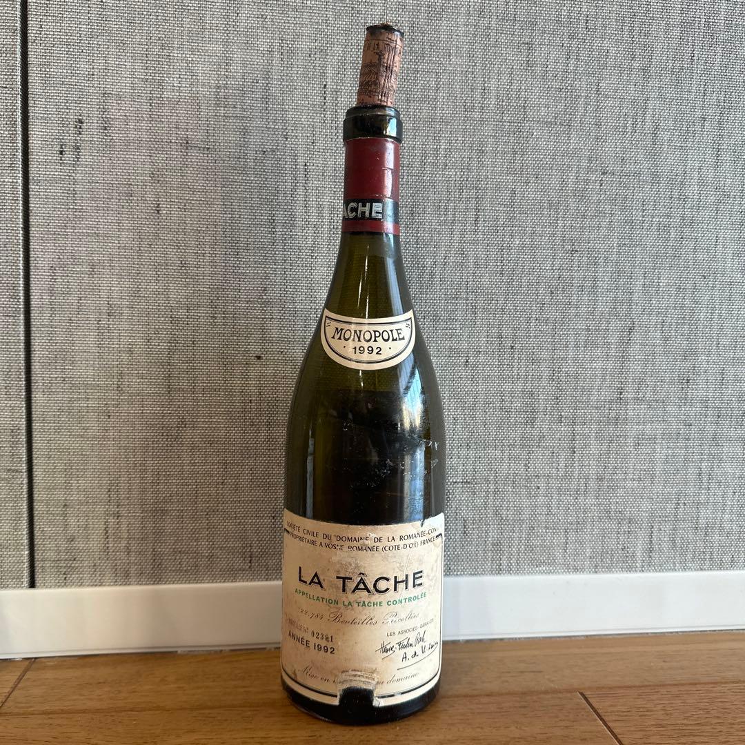 【空瓶】LA TÂCHE 1992年 ドメーヌ・ド・ラ・ロマネ・コンティ