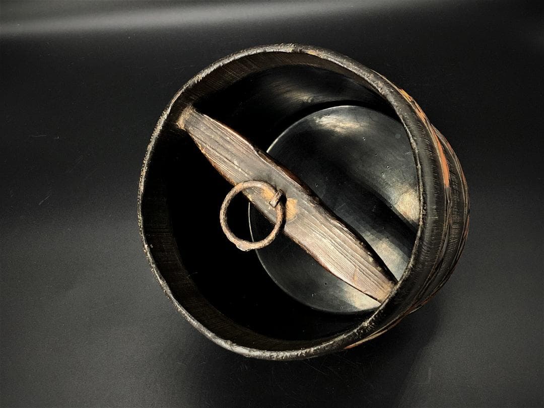 【 釣瓶水指 】　陽堂作　江戸時代　蔵出骨董