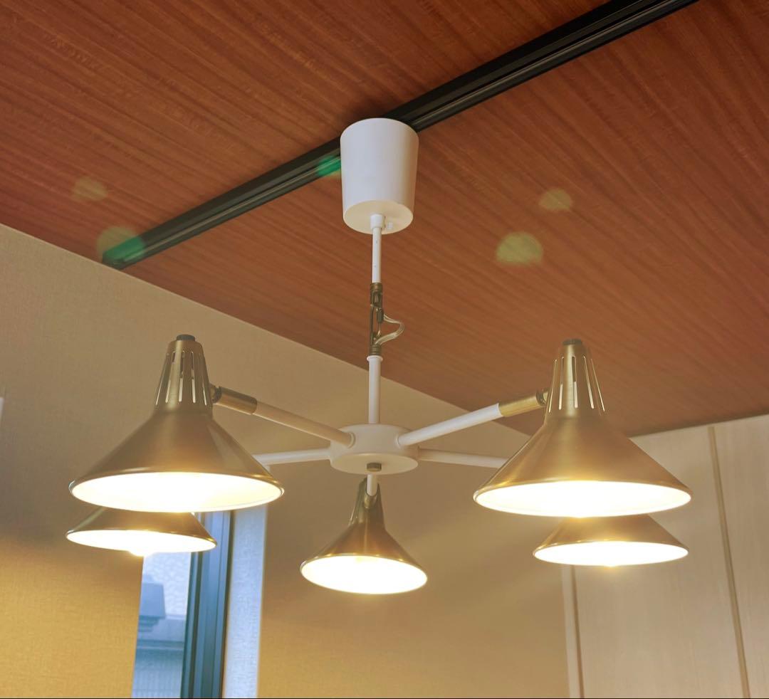 照明　シーリングライト　ペンダントライト　ゴールド×ホワイト