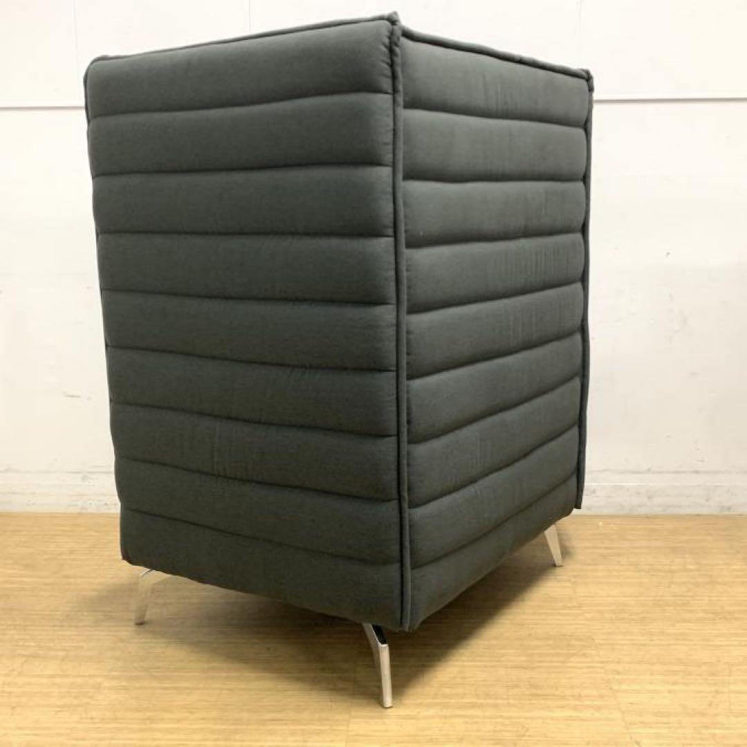 専用2個【美品】ハイビス ハイバックソファ 1人掛け パネル付き テーブル付き