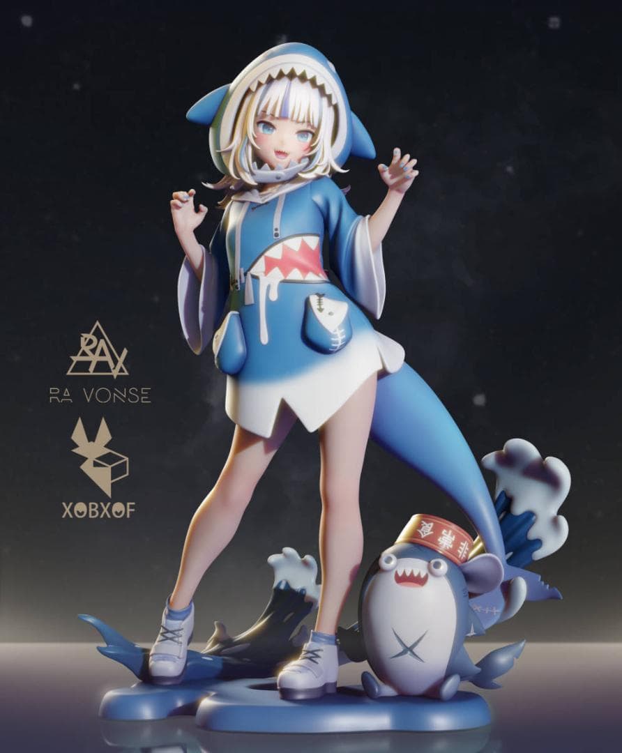 よるぴ 1/4 がうるぐら　ガレージキット　フィギュア ホロライブ