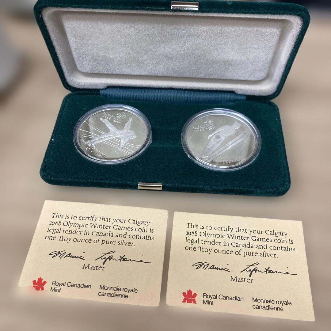 SV925 カルガリーオリンピック　記念銀貨 1988年カナダ