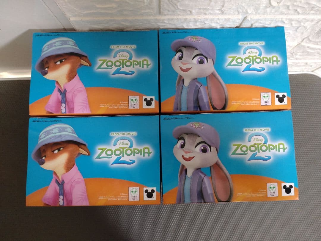 ディズニー　ズートピア2 モニタートップフィギュア　ニック　ジュディ　4体セット