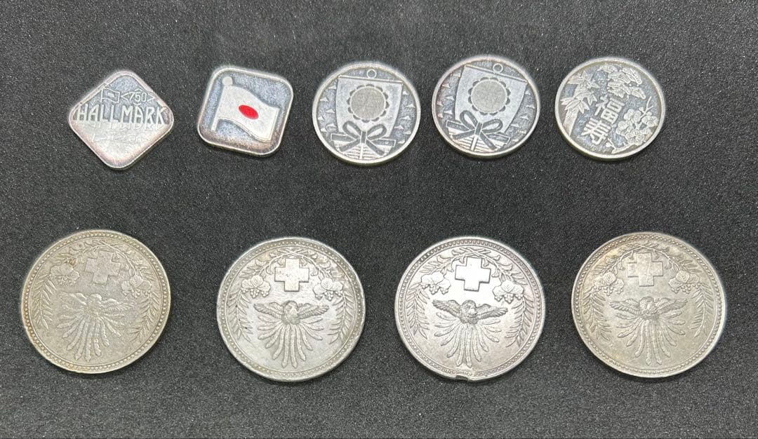 日本赤十字社紀章＆造幣局純銀メダル　セット