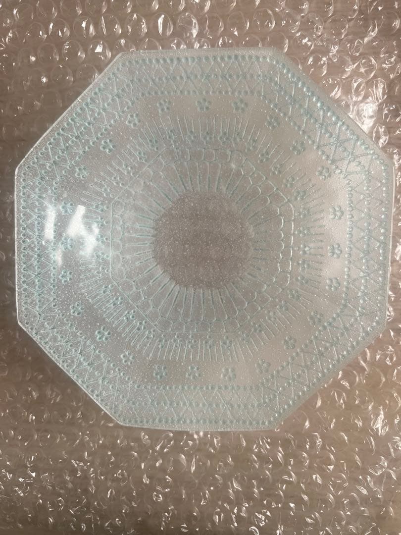 八角形浅鉢　水色　竹中悠記さん