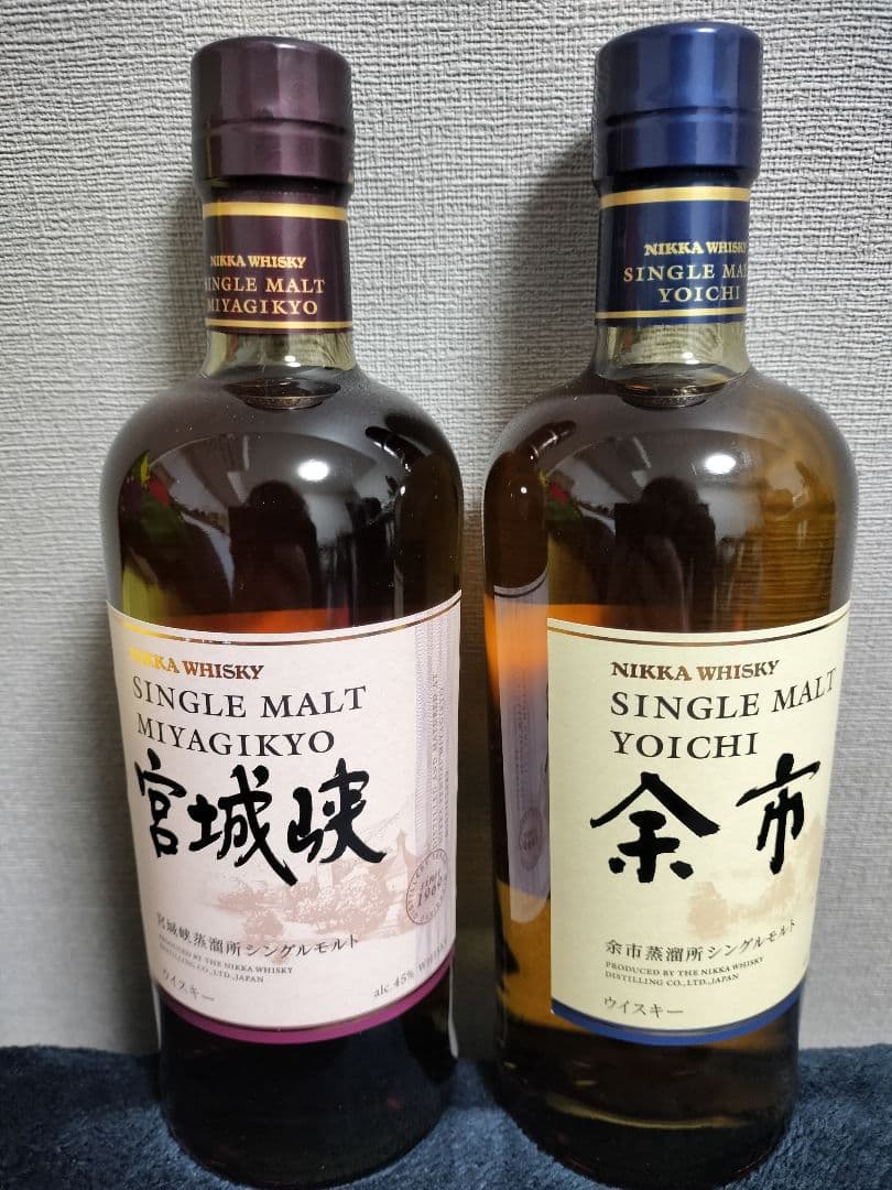 ニッカウイスキー　宮城峡　余市　700㍉　2本セット☆