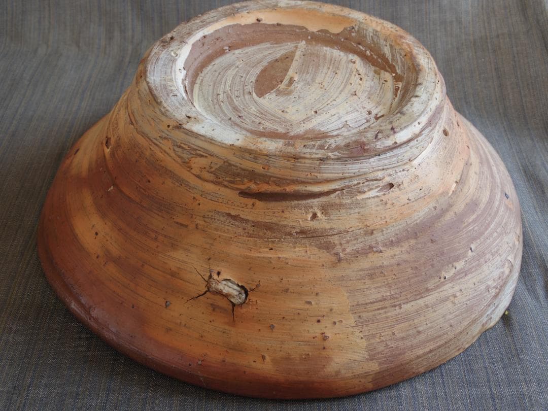 希少作★ジェフ・シャピロ【師：伊勢崎淳】粉引き大鉢《29ｃｍ》