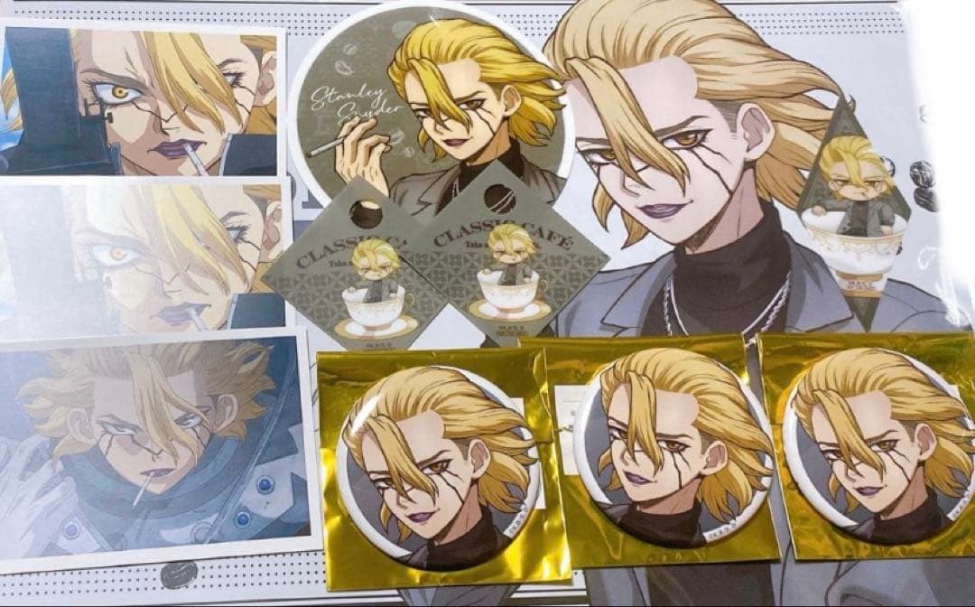 ドクスト スタンリー AMOCAFE 缶バッジ 特典 ランチョンマット カード