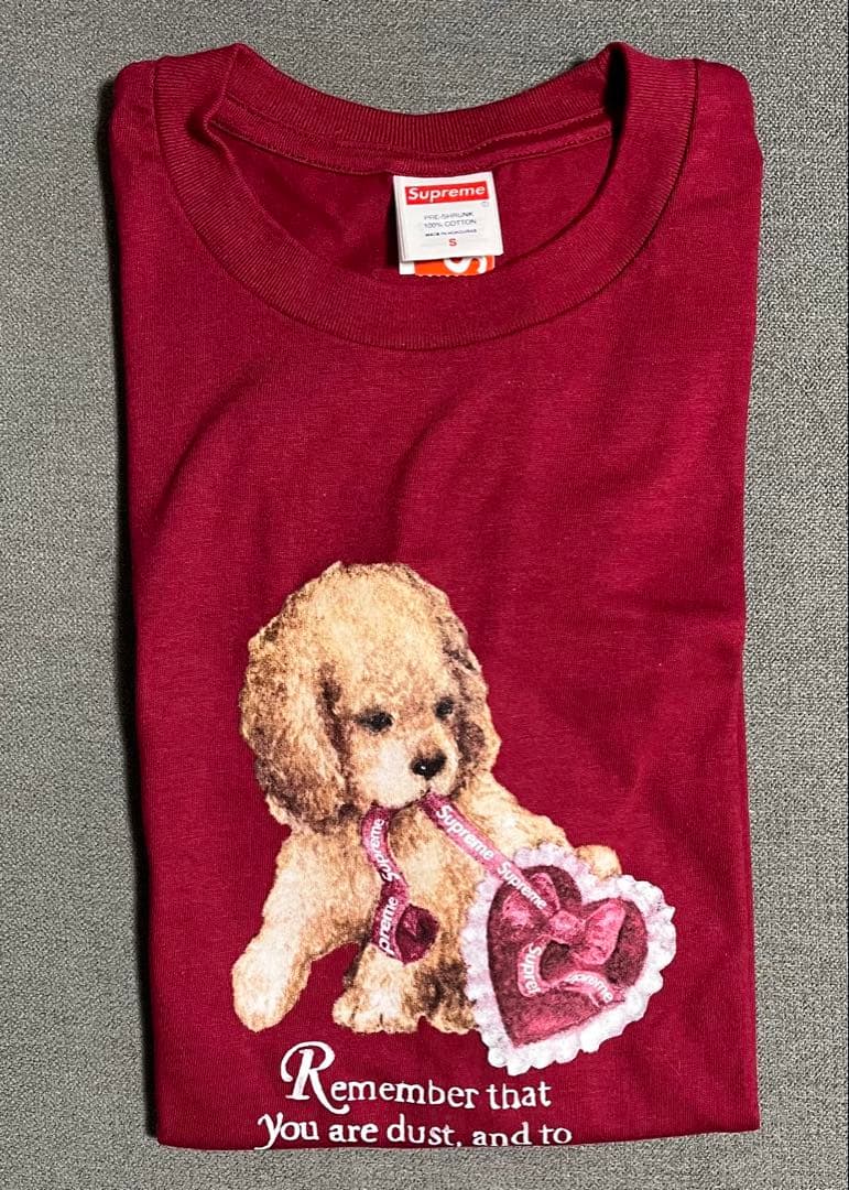 トップス Supreme Dust Tee Cardinal S