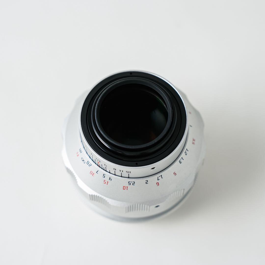 美品　TTArtisan 75mm F1.5 シルバー M42 グルグルボケ