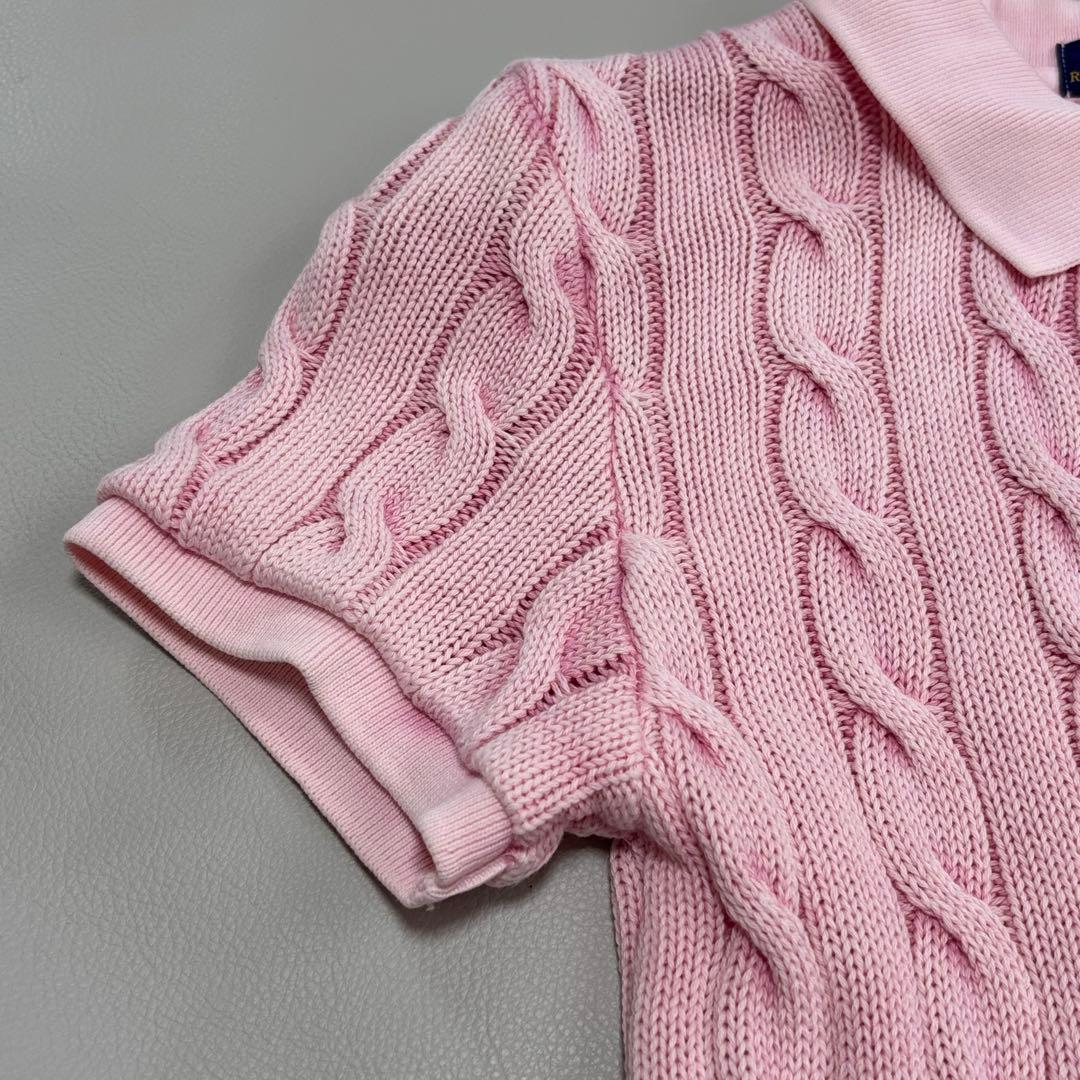 ポロラルフローレン ポロシャツ ケーブルニット XSサイズ 刺繍 QRコード