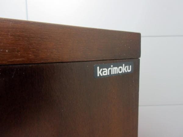 カリモク キャビネット ガラス扉 コロニアル