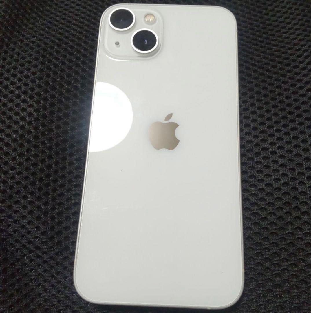 【中古】Apple iPhone 13 ホワイト 本体＋箱 画面交換済み